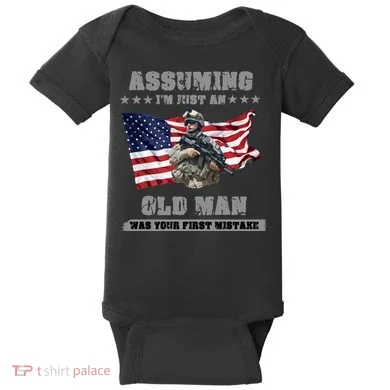 Military man shit Baby Bodysuit