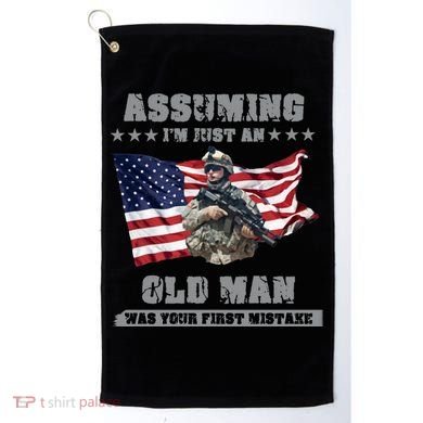 Military man shit Golf Towel