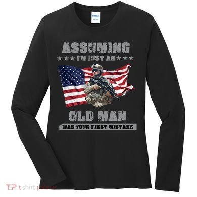 Military man shit Women's Long Sleeve Shirt