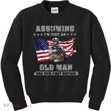 Military man shit Kids Sweatshirt