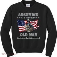 Military man shit Kids Sweatshirt thumb 0