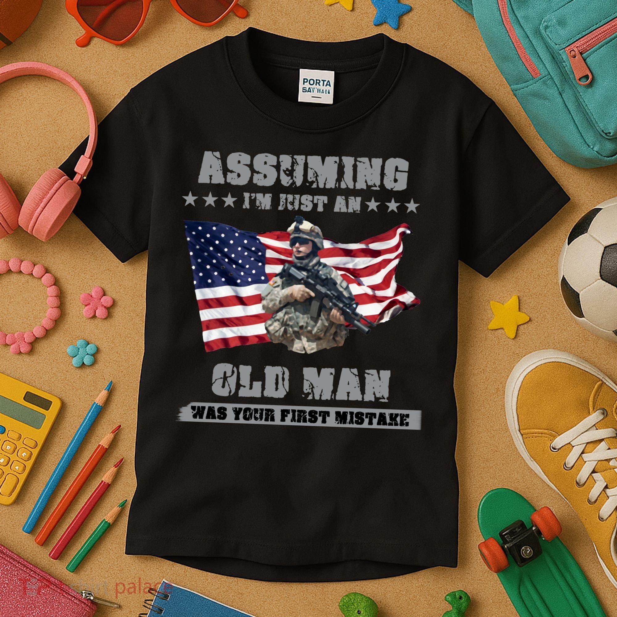 Military man shit Kids T-Shirt
