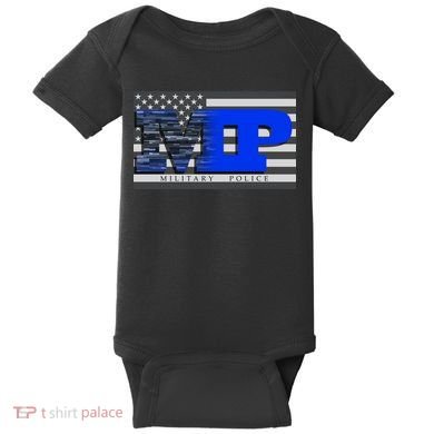 Military Police MP Flag Baby Bodysuit