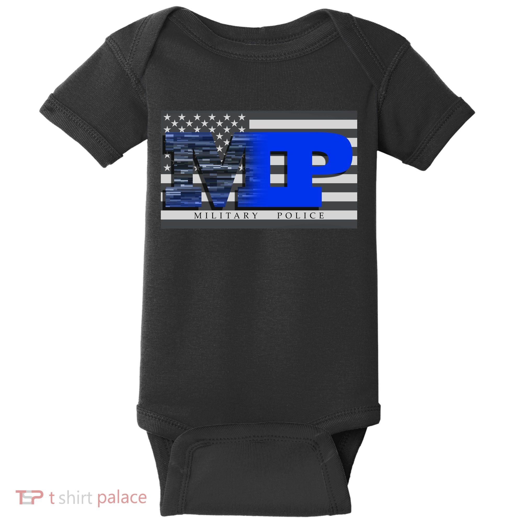 Military Police MP Flag Baby Bodysuit