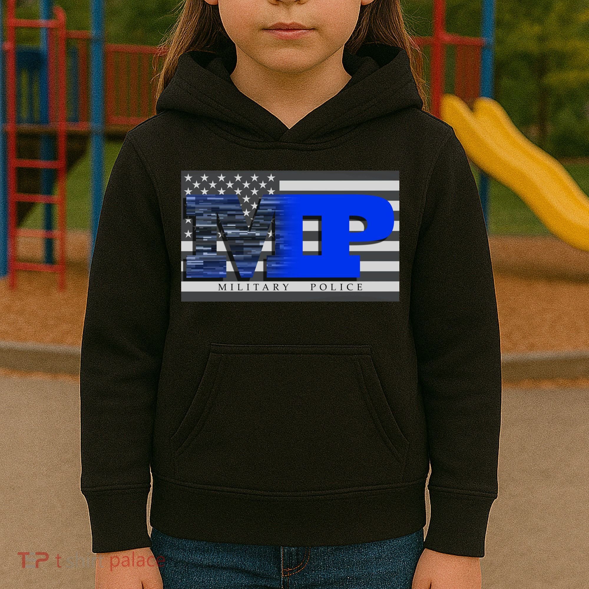 Military Police MP Flag Kids Hoodie