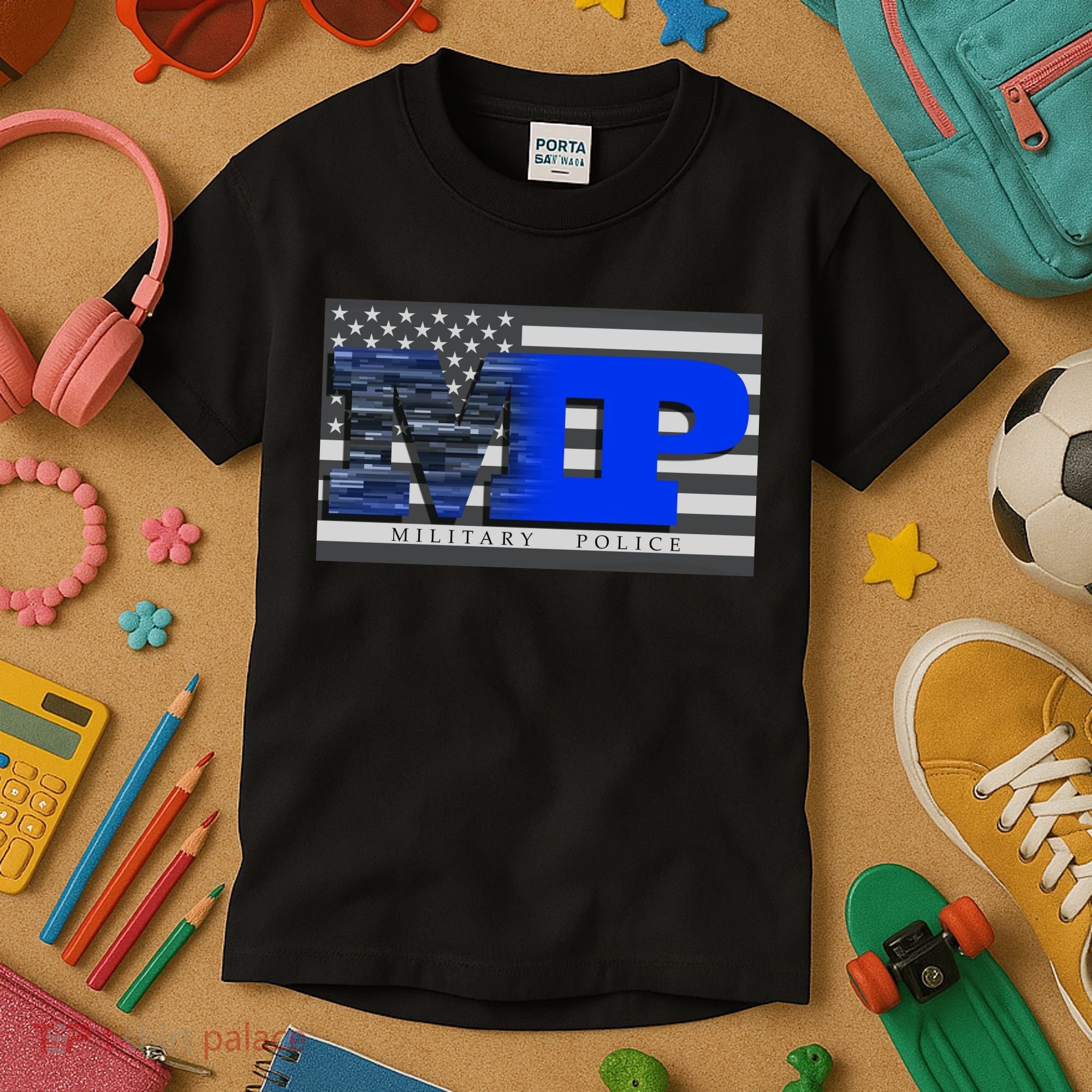 Military Police MP Flag Kids T-Shirt
