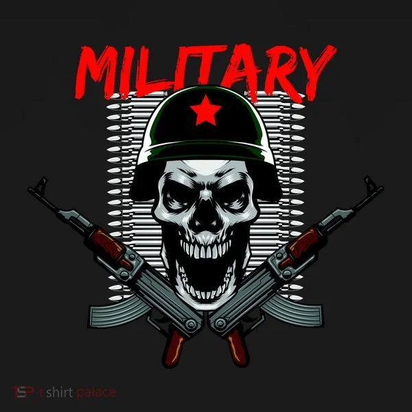 Military Skeleton Doggie Tank