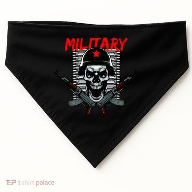 Military Skeleton USA-Made Doggie Bandana