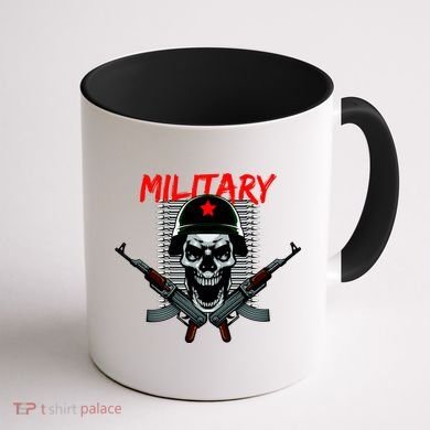 Military Skeleton Coffee Mug back