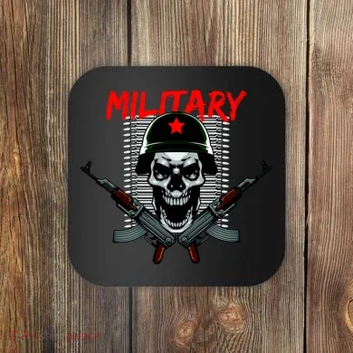 Military Skeleton Coaster