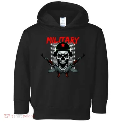Military Skeleton Toddler Hoodie