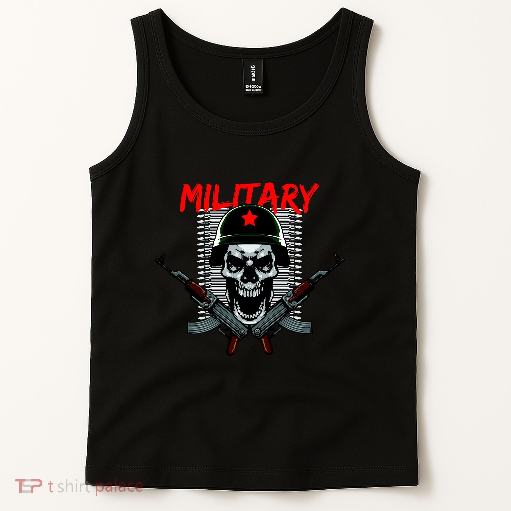 Military Skeleton Tank Top