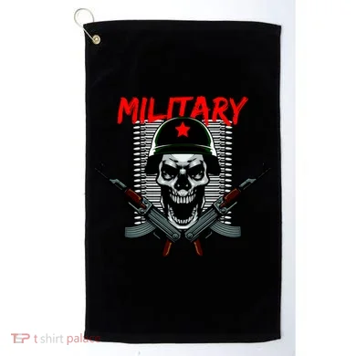 Military Skeleton Golf Towel