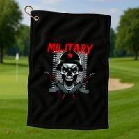 Military Skeleton Golf Towel thumb 1