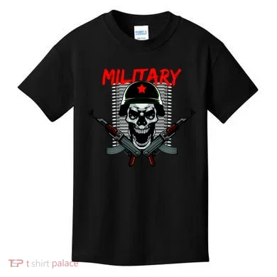 Military Skeleton Kids T-Shirt