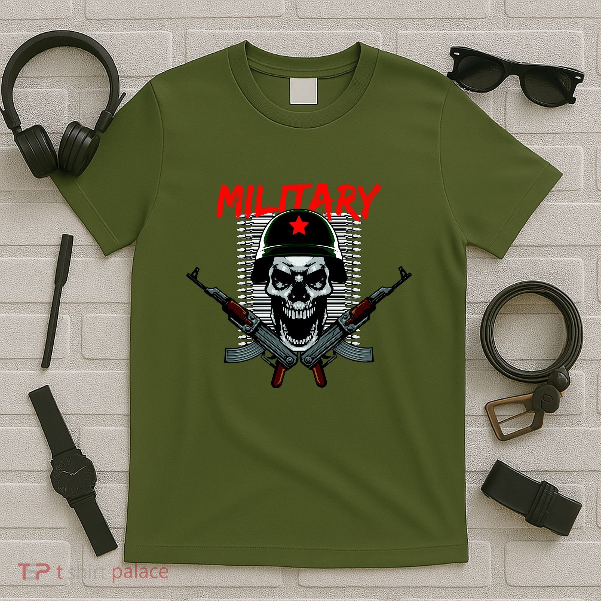 Military Skeleton T-Shirt