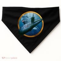 Military Submarine Shark USA-Made Doggie Bandana thumb 0