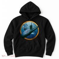Military Submarine Shark Hoodie thumb 0