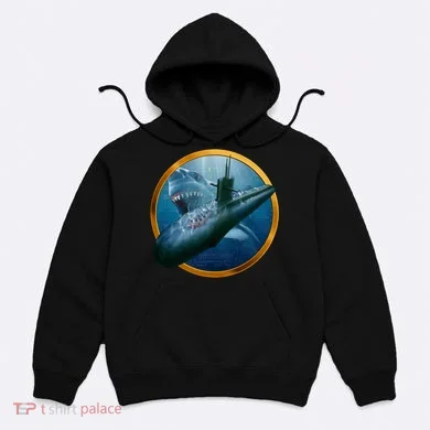 Military Submarine Shark Hoodie