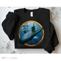 Military Submarine Shark Sweatshirt thumb 2