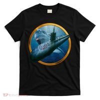 Military Submarine Shark T-Shirt thumb 0