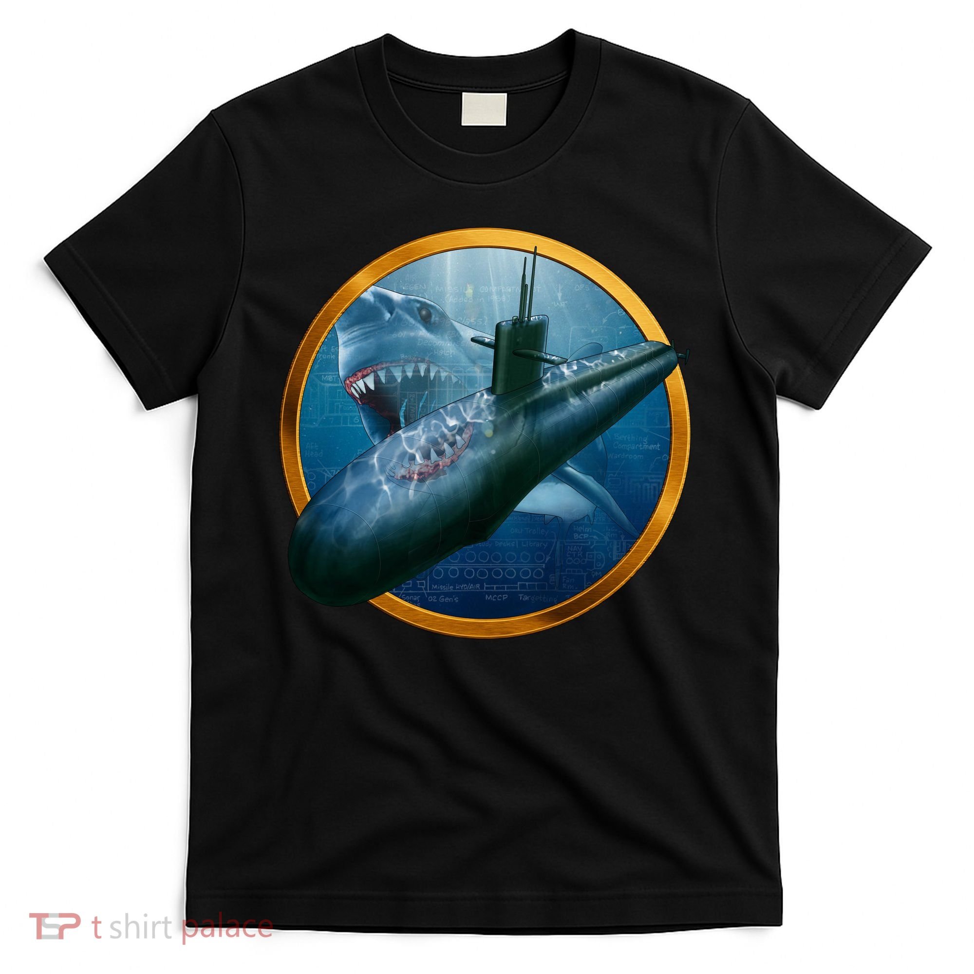 Military Submarine Shark T-Shirt