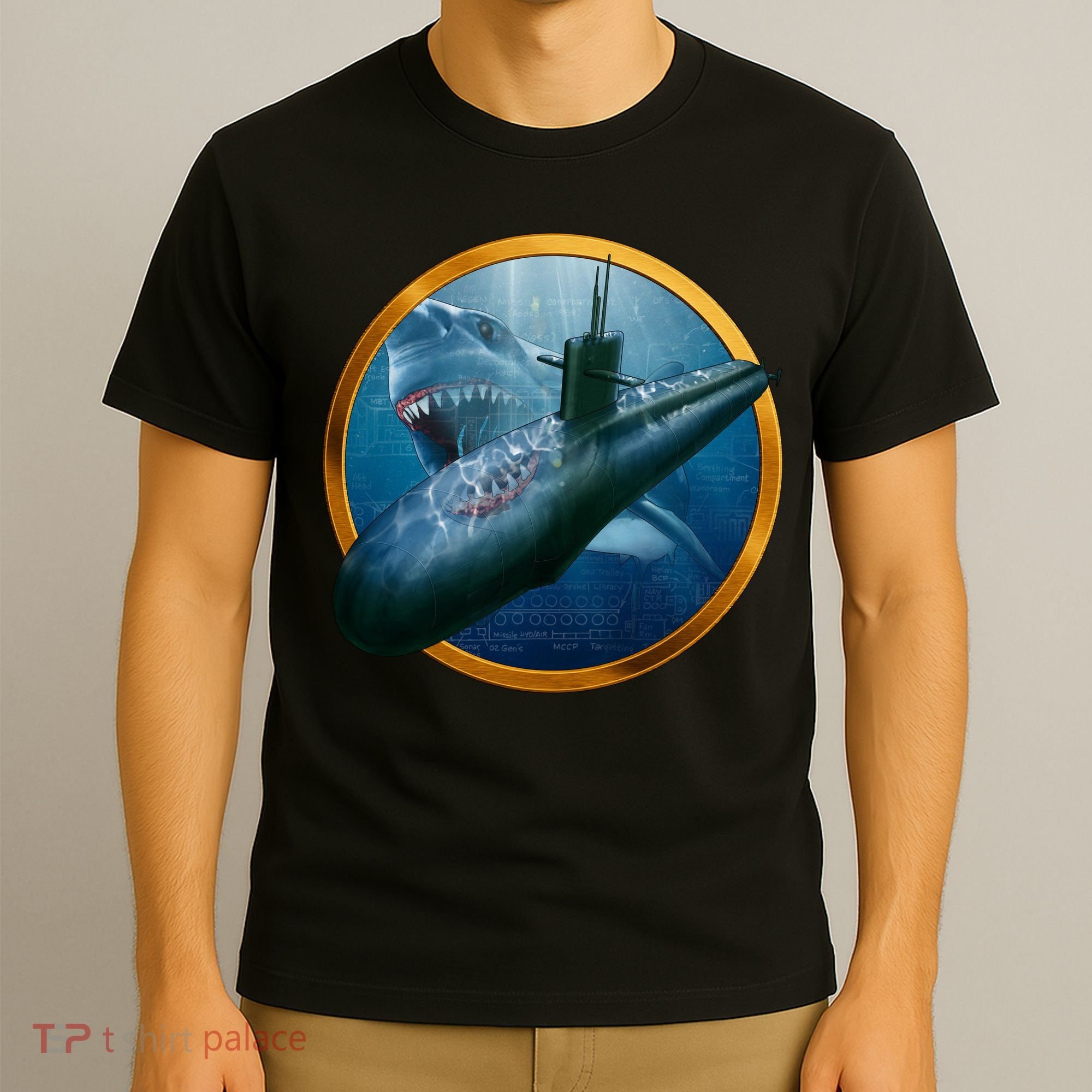 Military Submarine Shark T-Shirt