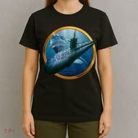 Military Submarine Shark T-Shirt thumb 4