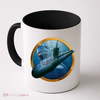 Military Submarine Shark Coffee Mug
