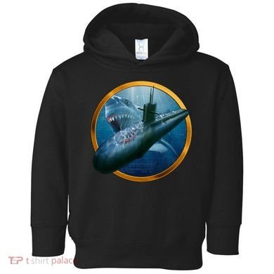 Military Submarine Shark Toddler Hoodie