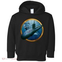 Military Submarine Shark Toddler Hoodie thumb 0
