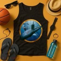 Military Submarine Shark Tank Top thumb 4
