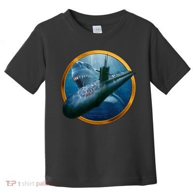 Military Submarine Shark Toddler T-Shirt