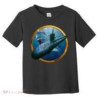 Military Submarine Shark Toddler T-Shirt thumb 0