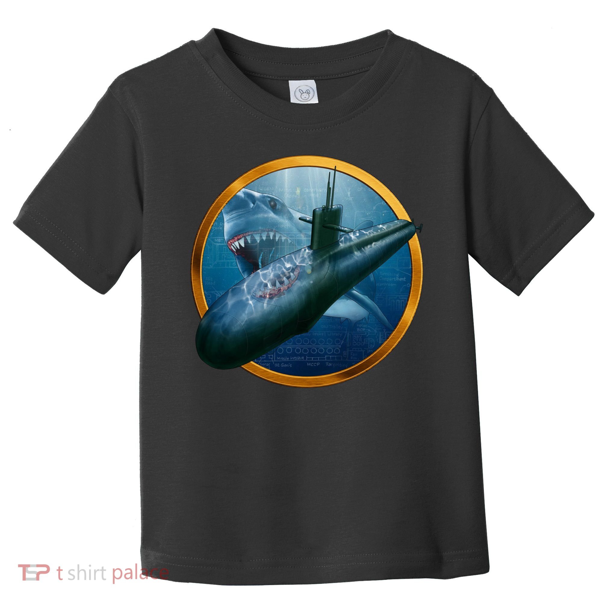 Military Submarine Shark Toddler T-Shirt