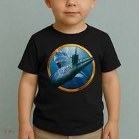 Military Submarine Shark Toddler T-Shirt thumb 2