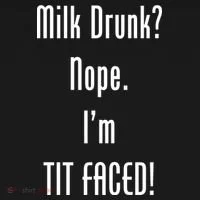 Milk Drunk Nope I'm Tit Faced Doggie Tank thumb 4