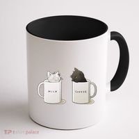 Milk N Coffee Kitties Coffee Mug thumb 1