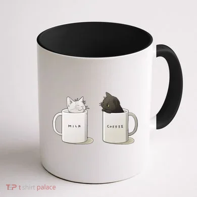 Milk N Coffee Kitties Coffee Mug back