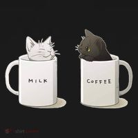 Milk N Coffee Kitties Ornament thumb 1