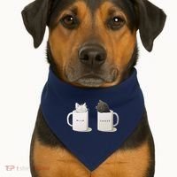 Milk N Coffee Kitties USA-Made Doggie Bandana thumb 1
