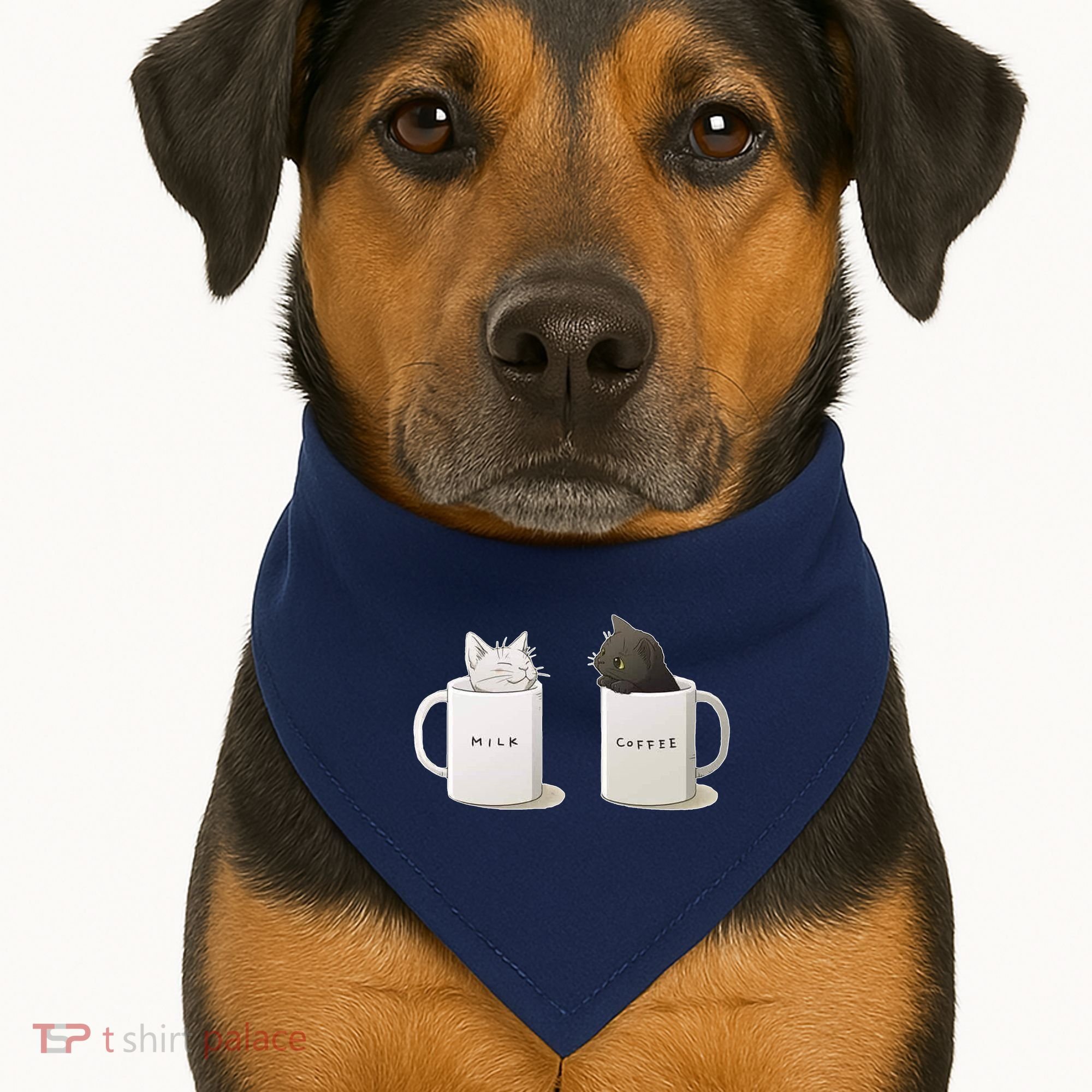 Milk N Coffee Kitties USA-Made Doggie Bandana