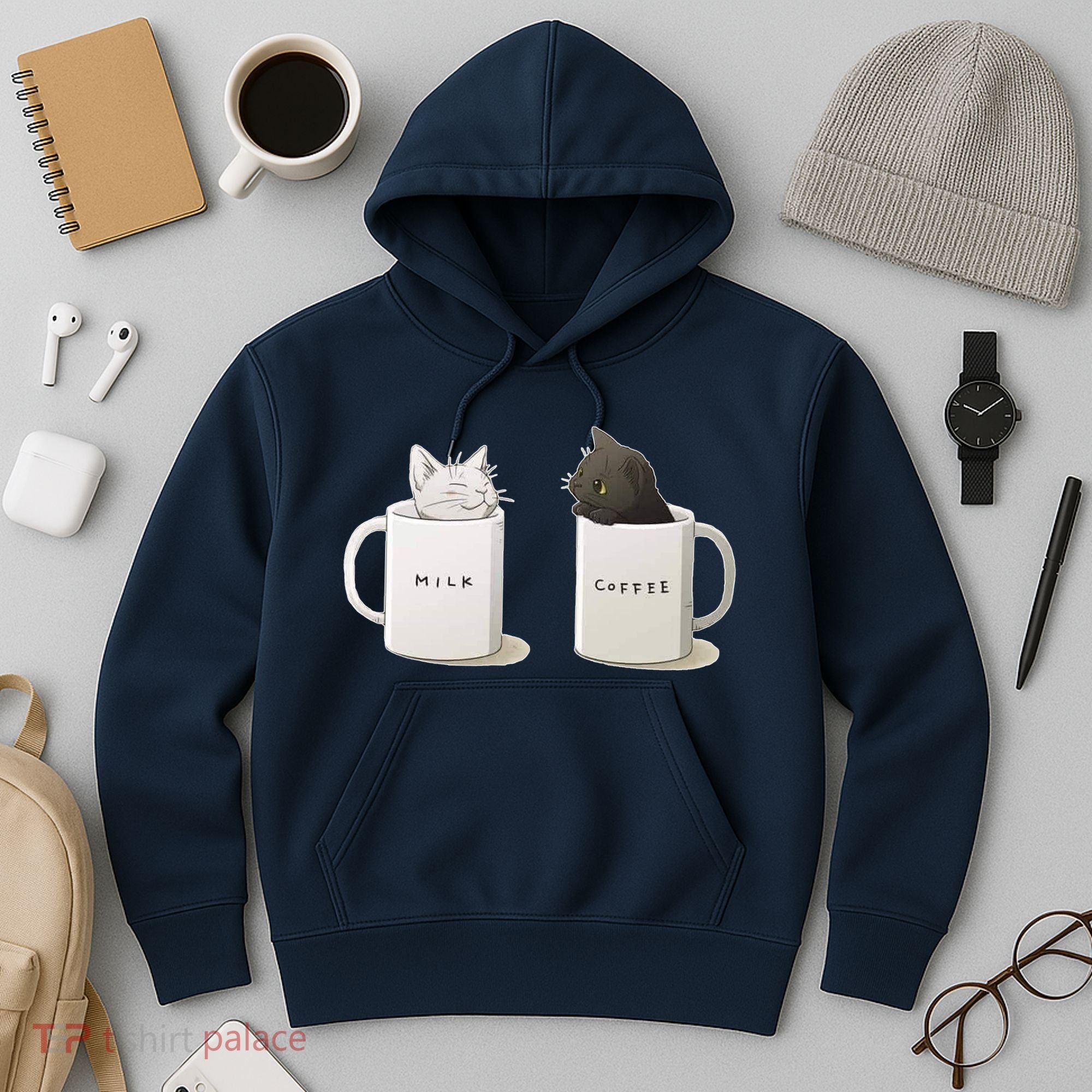 Milk N Coffee Kitties Hoodie