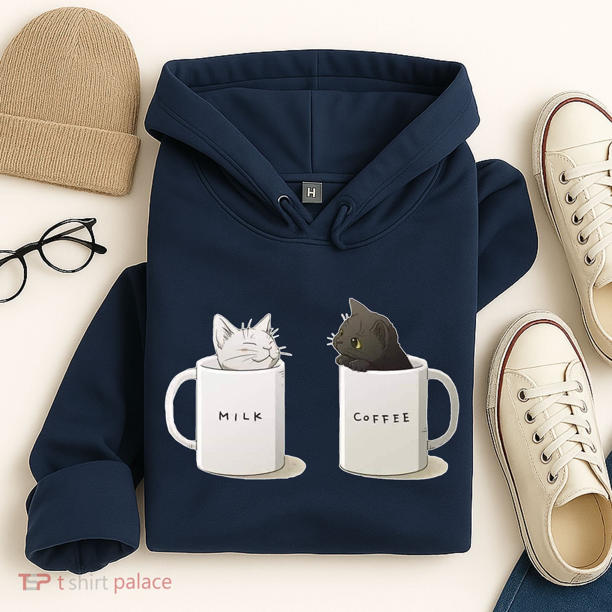 Milk N Coffee Kitties Hoodie