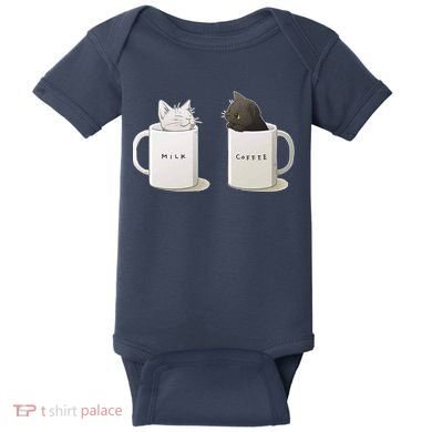 Milk N Coffee Kitties Baby Bodysuit