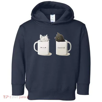 Milk N Coffee Kitties Toddler Hoodie