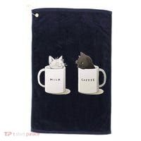 Milk N Coffee Kitties Golf Towel thumb 0