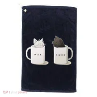 Milk N Coffee Kitties Golf Towel thumb 0