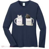 Milk N Coffee Kitties Women's Long Sleeve Shirt thumb 0