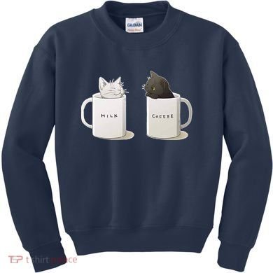 Milk N Coffee Kitties Kids Sweatshirt